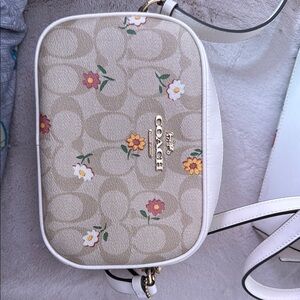 Coach Cream Crossbody Bag with Whimsical Embellishments